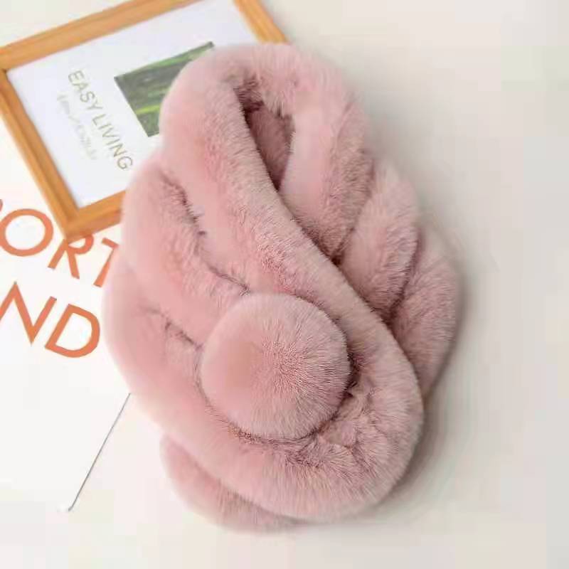 Cute Faux Fur Winter Scarf - Cozy & Warm