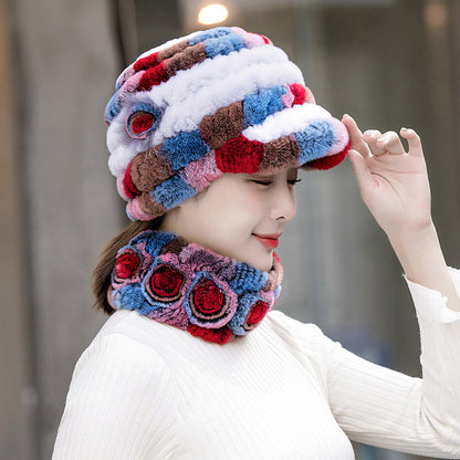 Warm Real Rabbit Fur Cap - Stylish Winter Hat