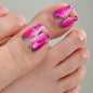 Removable Toe Nail Art, Wear-On Foot Nails