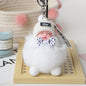 Cute Fox Fur Ball Sleepy Doll Keychain - Bag Charm