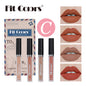 New Fashion 4-Pack Envelope-Style Matte Brown Lip Gloss for Halloween-Homeunderwear