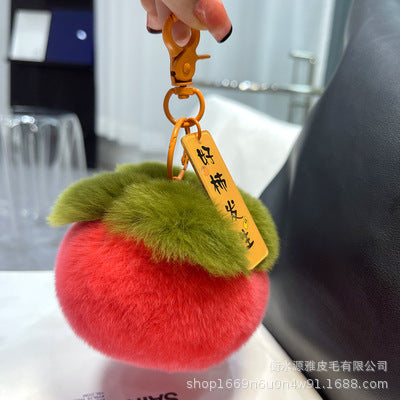 Cute Real Rabbit Fur Keychain for Women - Perfect Birthday Gift