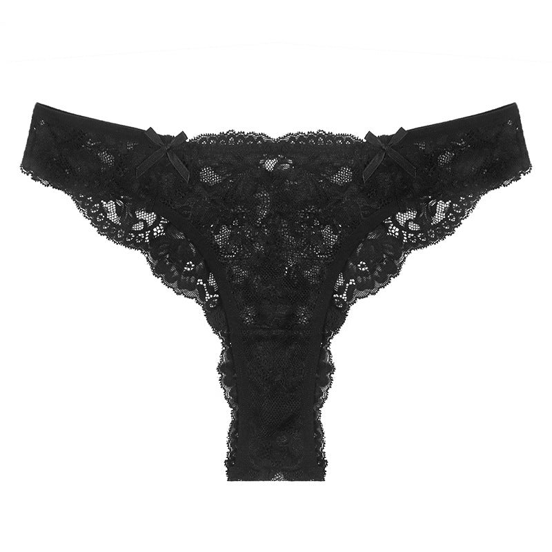 Lace Double Bow See-through Everyday Panties