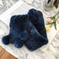 Winter Real Rabbit Fur Scarf - Stylish & Warm