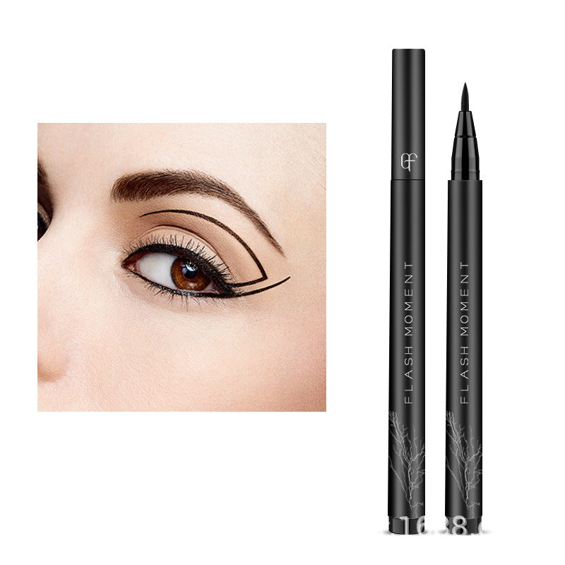 Cotton-Tipped Intense Black Eyeliner Pen, Waterproof and Smudge-Proof-homeunderwear