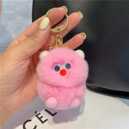 Cute Monster Plush Keychain - Ins Trendy Bag Charm