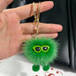 Cute Mink Fur Coal Ball Keychain - Trendy Toy Charm