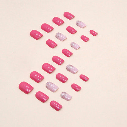 Barbie Pink Solid Color Nail Tips, Sweet and Chic