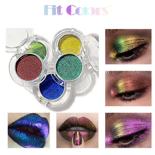 New Fashion Optical Chameleon Metallic Eye Shadow Powder with Iridescent Sparkle-Homeunderwear