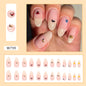 Apricot Gradient Almond Nails Adorable Animal Collection Butterfly Ant Snail Kids Nails-homeunderwear