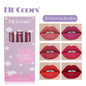 New Fashion 6-Pack Matte Velvet Lip Gloss Set for Long-Lasting Wear-Homeunderwear