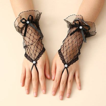 Elegant Lace Mesh Gloves