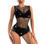 Sexy Hot Diamond Fishing Net One-piece Erotic Underwear Bright Diamond Net Underwear