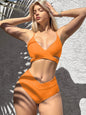 2025 New Collection: Solid Color Strap Sexy Bikini Set Swimwear