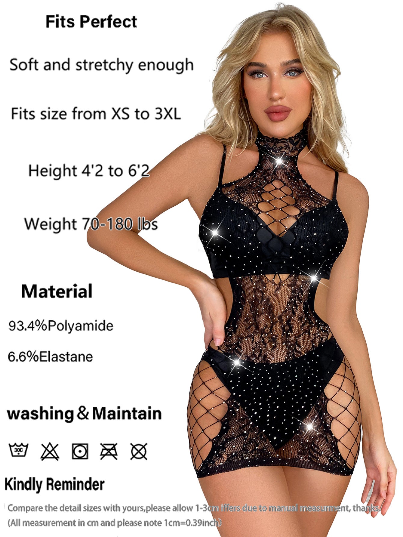 Sexy Hot Diamond Lace Suspender Fishing Net Tight Hip Skirt Sexy Underwear