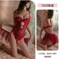 Sexy Lace Seduction Onesie Tutu Skirt Set Open Crotch Uniform Pajamas Sexy Lingerie