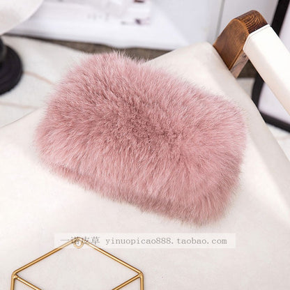 Warm Fox Fur Neck Warmer - Winter Fashion Accessory