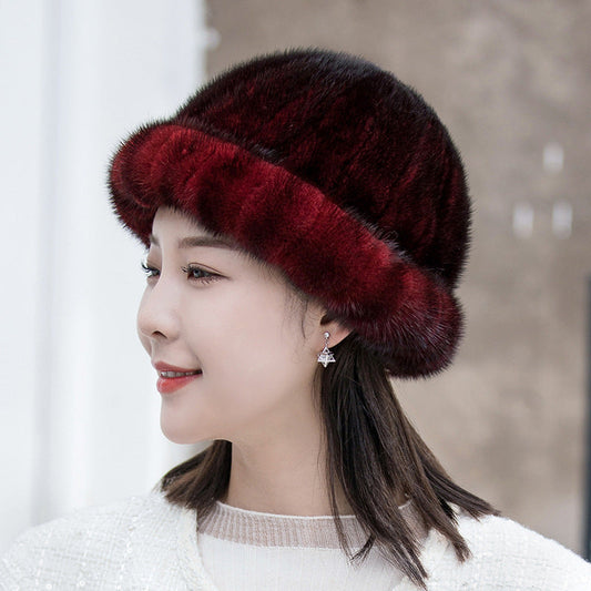 Winter Mink Fur Hat - Stylish & Warm