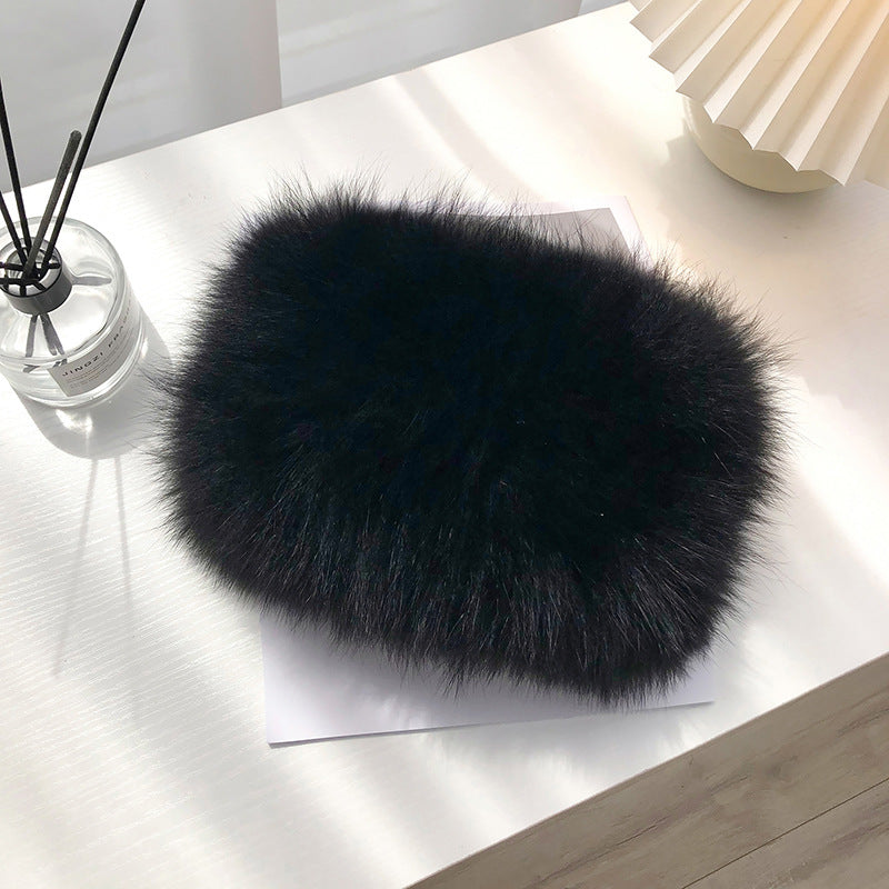 Warm Fox Fur Neck Warmer - Winter Fashion Accessory