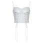 Wedding White Gartered Corset