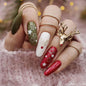 New FashionHigh-Quality Christmas Glitter Snowflake Nail Tips-homeunderwear