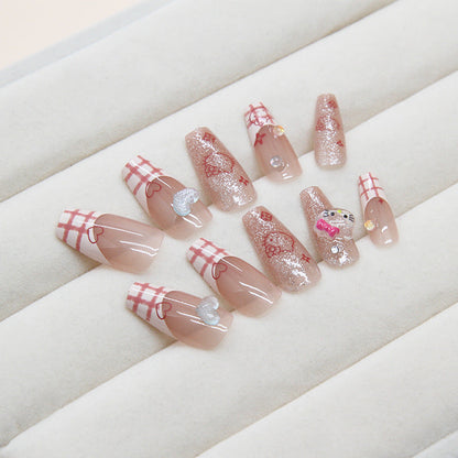 Almond Shaped Nail Art - Cute Cat Themed Stickers