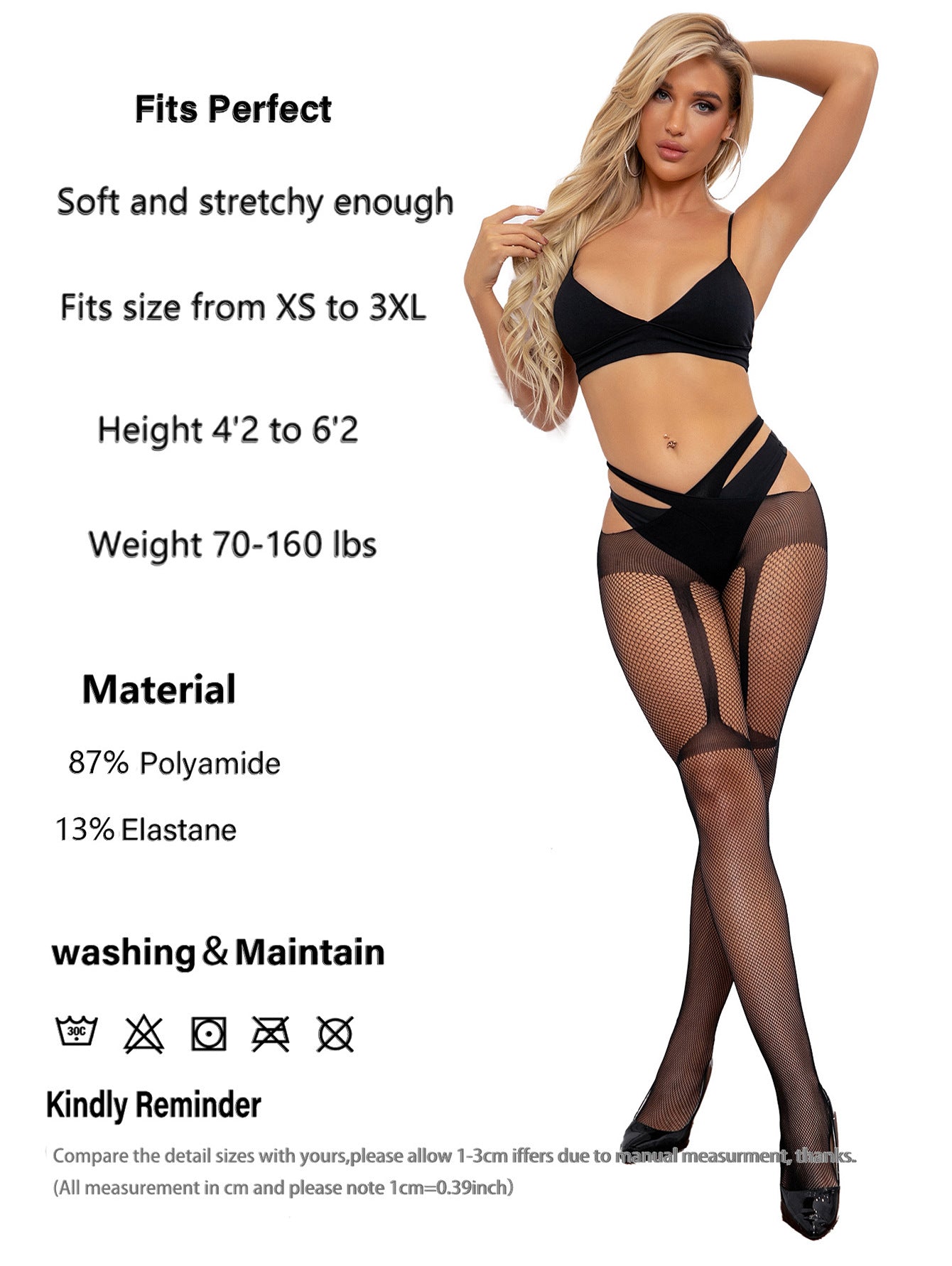 Sexy Fishnet Cross Open Crotch Transparent Net Socks One-piece Stockings