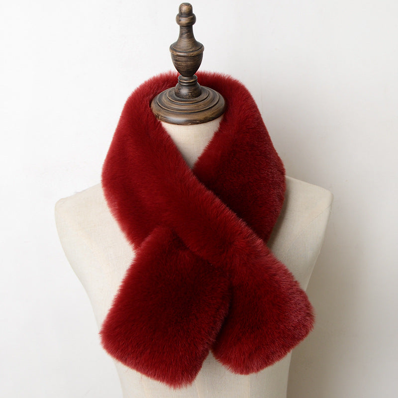 Unisex Faux Fur Winter Scarf - Stylish & Warm