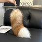 Cute Fox Tail Keychain - Furry Car Accessory