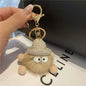 Cute Fuzzy Coal Ball Charm - Keychain & Bag Accessory