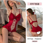 Sexy Bow Perspective Seduction Onesie Pajamas Lingerie