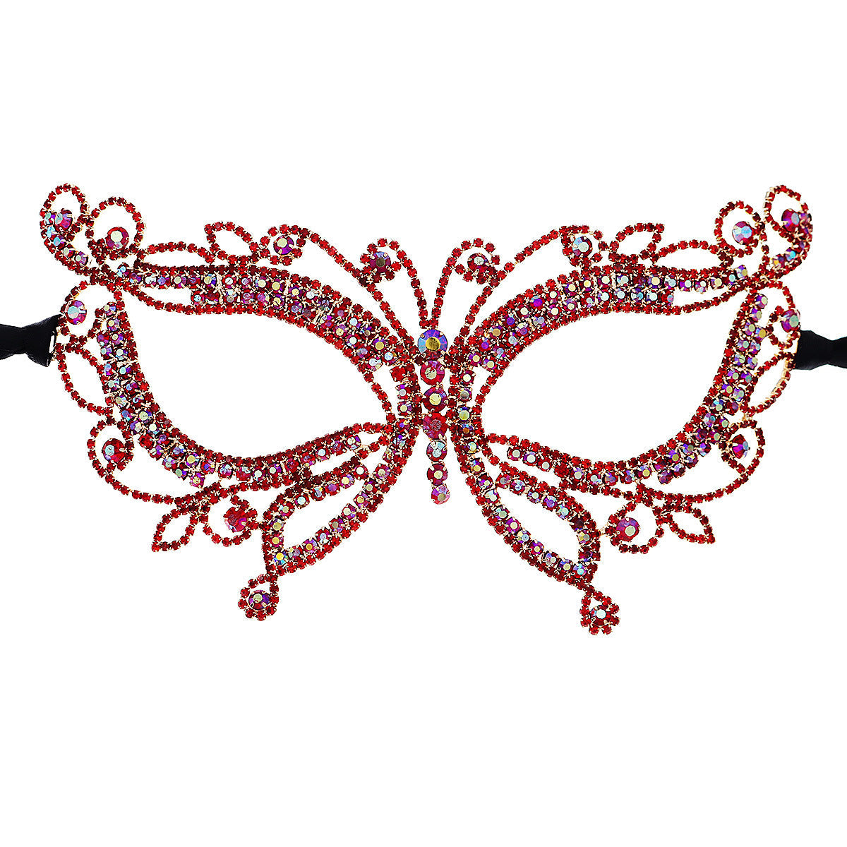 Stage Catwalk Rhinestone Butterfly Eye Mask