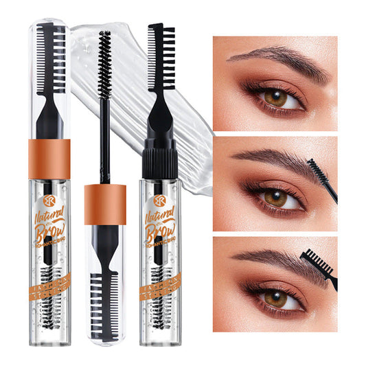 Natural Brow Gel - Clear, Waterproof, Long-Lasting with Brush