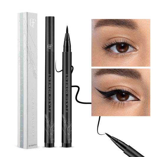 Cotton-Tipped Intense Black Eyeliner Pen, Waterproof and Smudge-Proof-homeunderwear