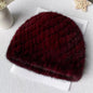 Warm Mink Fur Ear Flap Hat - Winter Accessory for Seniors