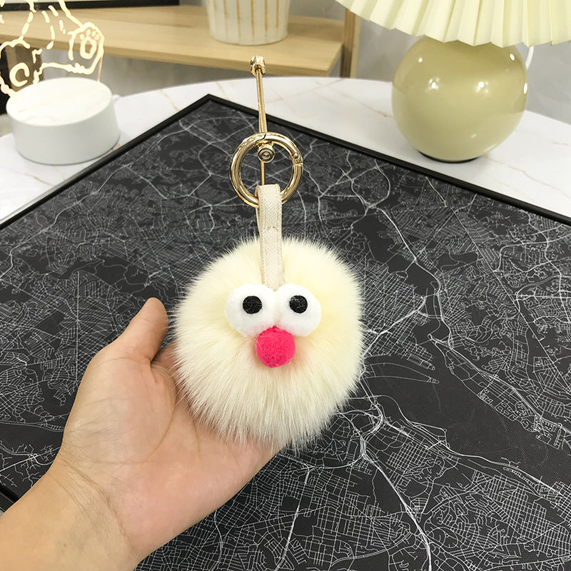 Cute Sesame Street Hair Ball Fur Cartoon Doll Fox Hair Accessory