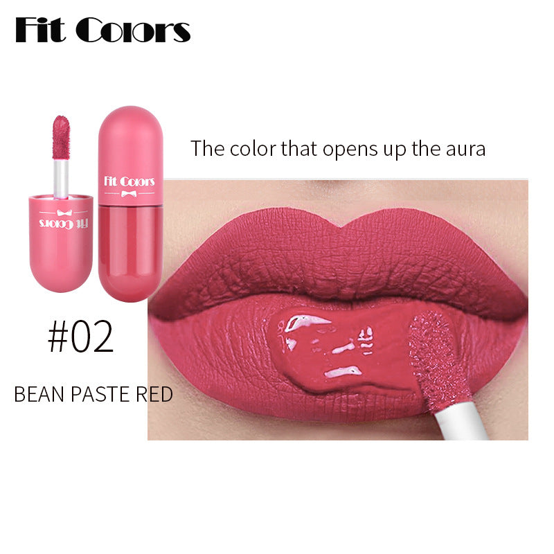 New Fashion 6-Color Mini Capsule Lip Gloss for Long-Lasting Matte Finish-Homeunderwear