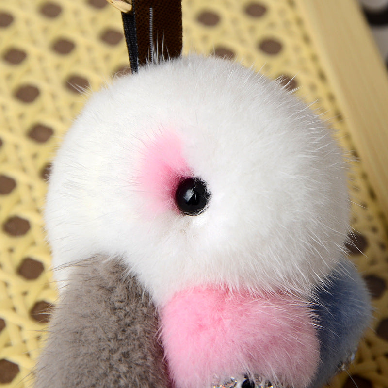 Mini Fuzzy Bunny Charm - Wholesale Keychain & Bag Accessory