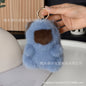 Cute Faux Fur Capybara Plush Keychain Car Accessory