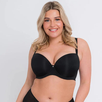 Plus Size Glossy Seamless Bra