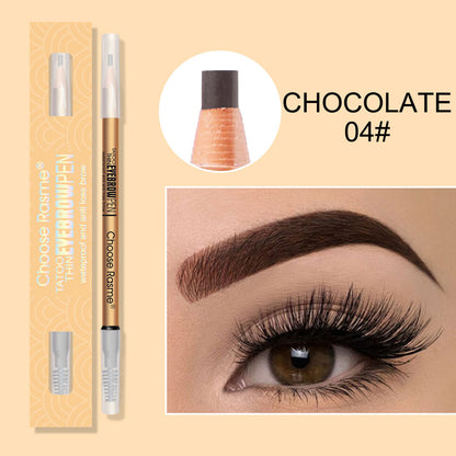 New Fashion Double-Ended Eyebrow Pencil - Ultra-Fine, Natural, Waterproof, Long-Lasting-Homeunderwear