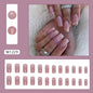 Sweet Pink Glitter Nails, Mid-Length Summer Bestseller