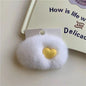 Cute Real Rabbit Fur Hair Clips - Heart Shaped Bobby Pins