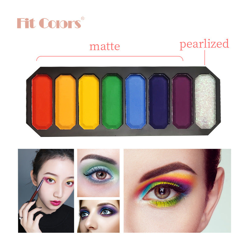 New Fashion 8-Color Keyboard-Inspired Eye Shadow Palette with Matte and Shimmer-Homeunderwear