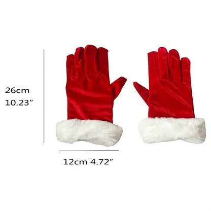 Christmas Snow Plus Velvet Gloves