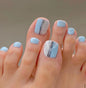 Removable Toe Nail Art, Wear-On Foot Nails