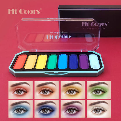 New Fashion 8-Color Keyboard-Inspired Eye Shadow Palette with Matte and Shimmer-Homeunderwear