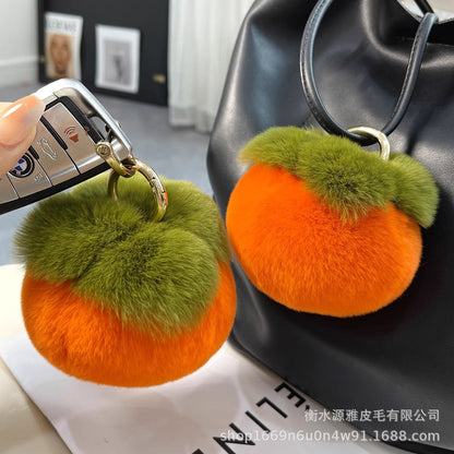 Cute Real Rabbit Fur Keychain for Women - Perfect Birthday Gift