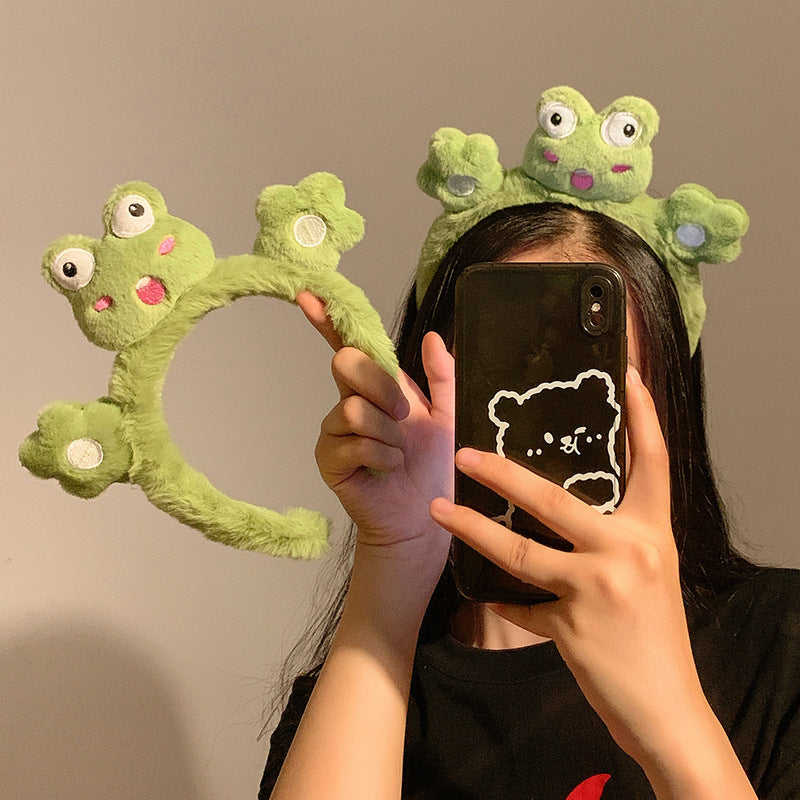 Cute Plush Frog Headband