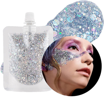 New Fashion Logo-Free Glitter Gel for Face, Body, and Lips-Homeunderwear